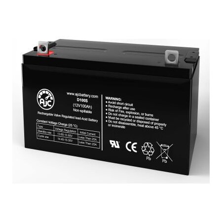 Battery Clerk AJC CooPower CPD12-100 Sealed Lead Acid Replacement Battery 100Ah, 12V, NB AJC-D100S-V-0-191117